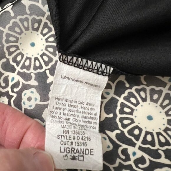 Tua Fashion Maxi Dress Floral Tie Neckline Front Slits - Picture 5 of 5